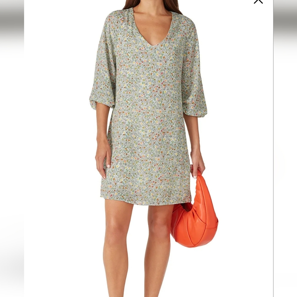 LOUNA Floral V-Neck Dress